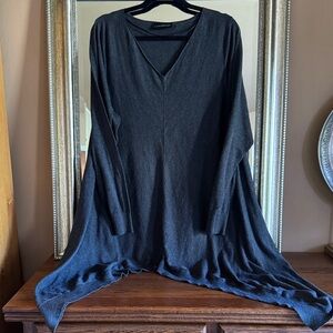 Lane Bryant V-Neck Thin Shark Bite Tunic Sweater size 22/24